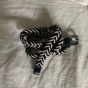 B&W rope braided waist belt - urban outfitters